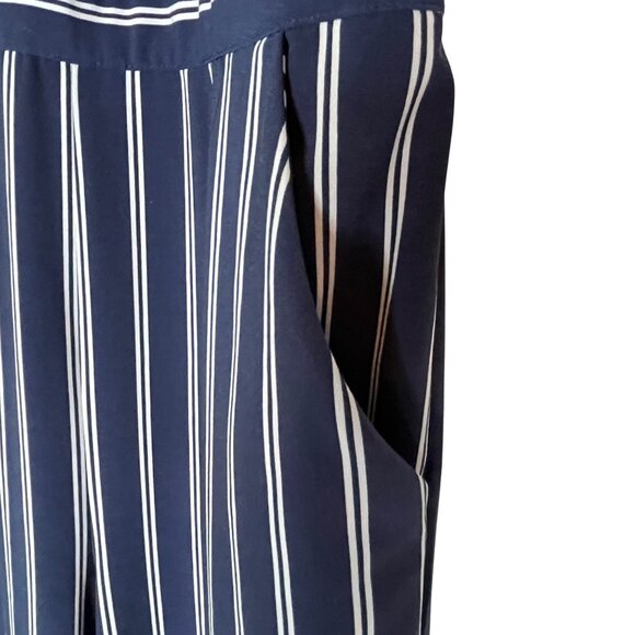 Tahari Womens Sleeveless Striped Jumpsuit Size 6 - Picture 4 of 10